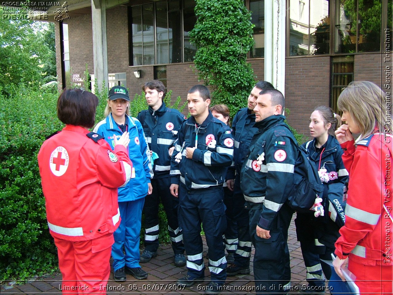 Limerick - Irlanda 05-08/07/2007 - Gara internazionale di Primo Soccorso - FACE First Aid Convention in Europe Ireland - Croce Rossa Italiana - Ispettorato Regionale Volontari del Soccorso Piemonte