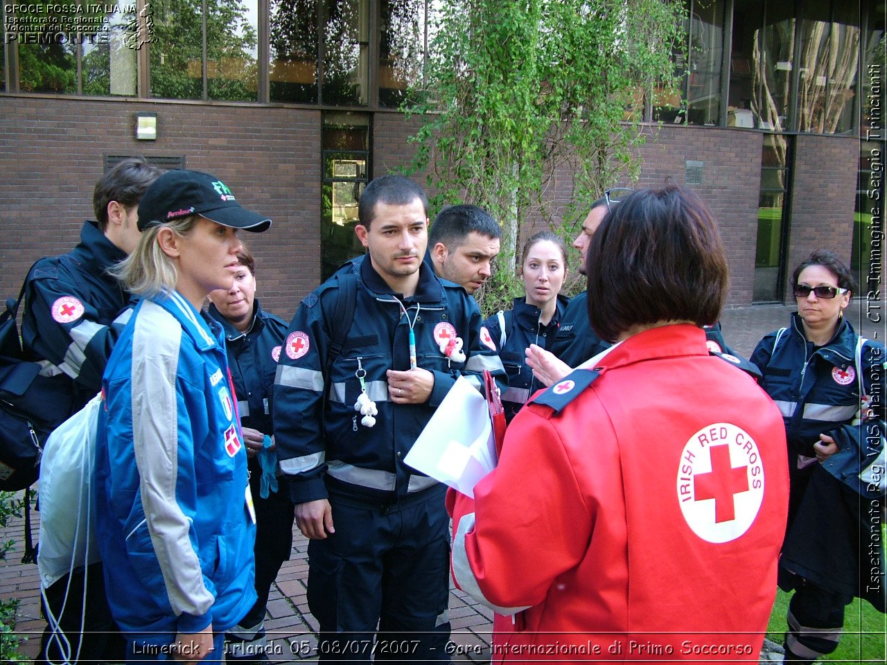 Limerick - Irlanda 05-08/07/2007 - Gara internazionale di Primo Soccorso - FACE First Aid Convention in Europe Ireland - Croce Rossa Italiana - Ispettorato Regionale Volontari del Soccorso Piemonte