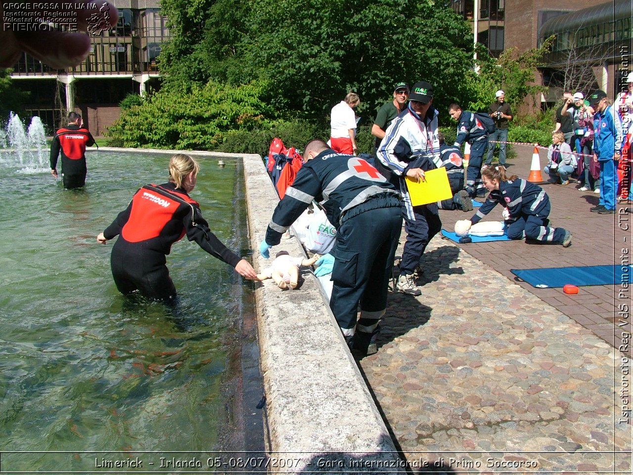 Limerick - Irlanda 05-08/07/2007 - Gara internazionale di Primo Soccorso - FACE First Aid Convention in Europe Ireland - Croce Rossa Italiana - Ispettorato Regionale Volontari del Soccorso Piemonte