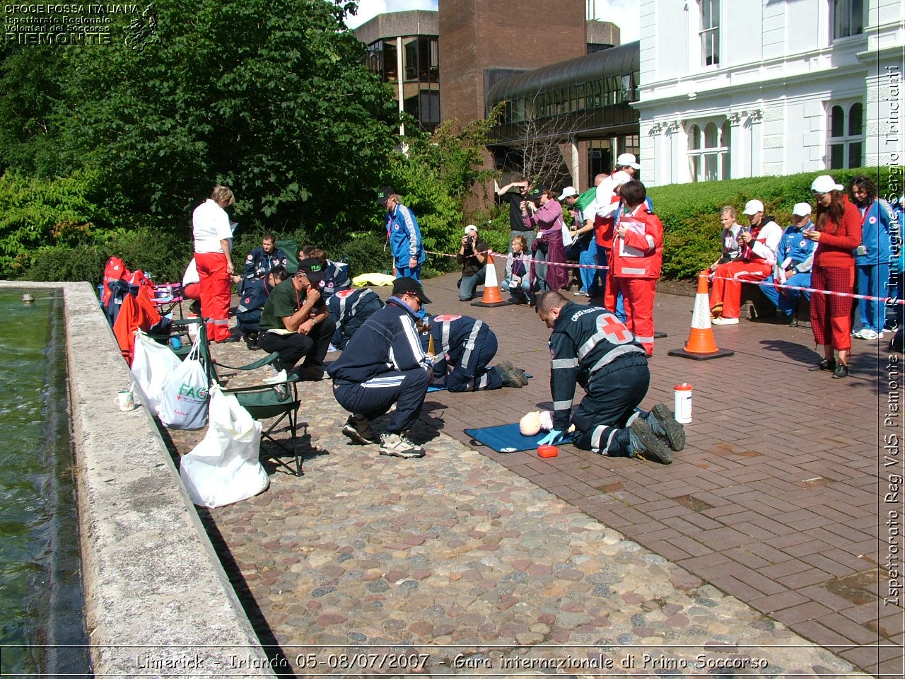 Limerick - Irlanda 05-08/07/2007 - Gara internazionale di Primo Soccorso - FACE First Aid Convention in Europe Ireland - Croce Rossa Italiana - Ispettorato Regionale Volontari del Soccorso Piemonte