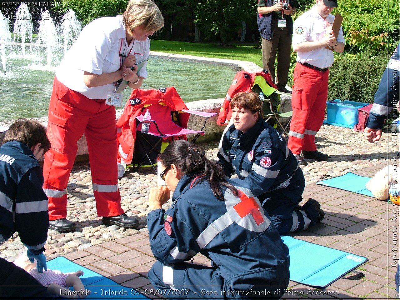 Limerick - Irlanda 05-08/07/2007 - Gara internazionale di Primo Soccorso - FACE First Aid Convention in Europe Ireland - Croce Rossa Italiana - Ispettorato Regionale Volontari del Soccorso Piemonte