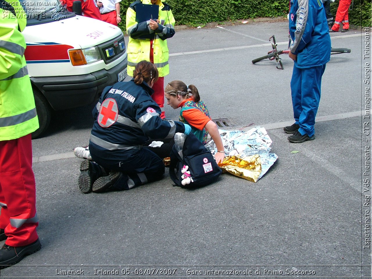 Limerick - Irlanda 05-08/07/2007 - Gara internazionale di Primo Soccorso - FACE First Aid Convention in Europe Ireland - Croce Rossa Italiana - Ispettorato Regionale Volontari del Soccorso Piemonte