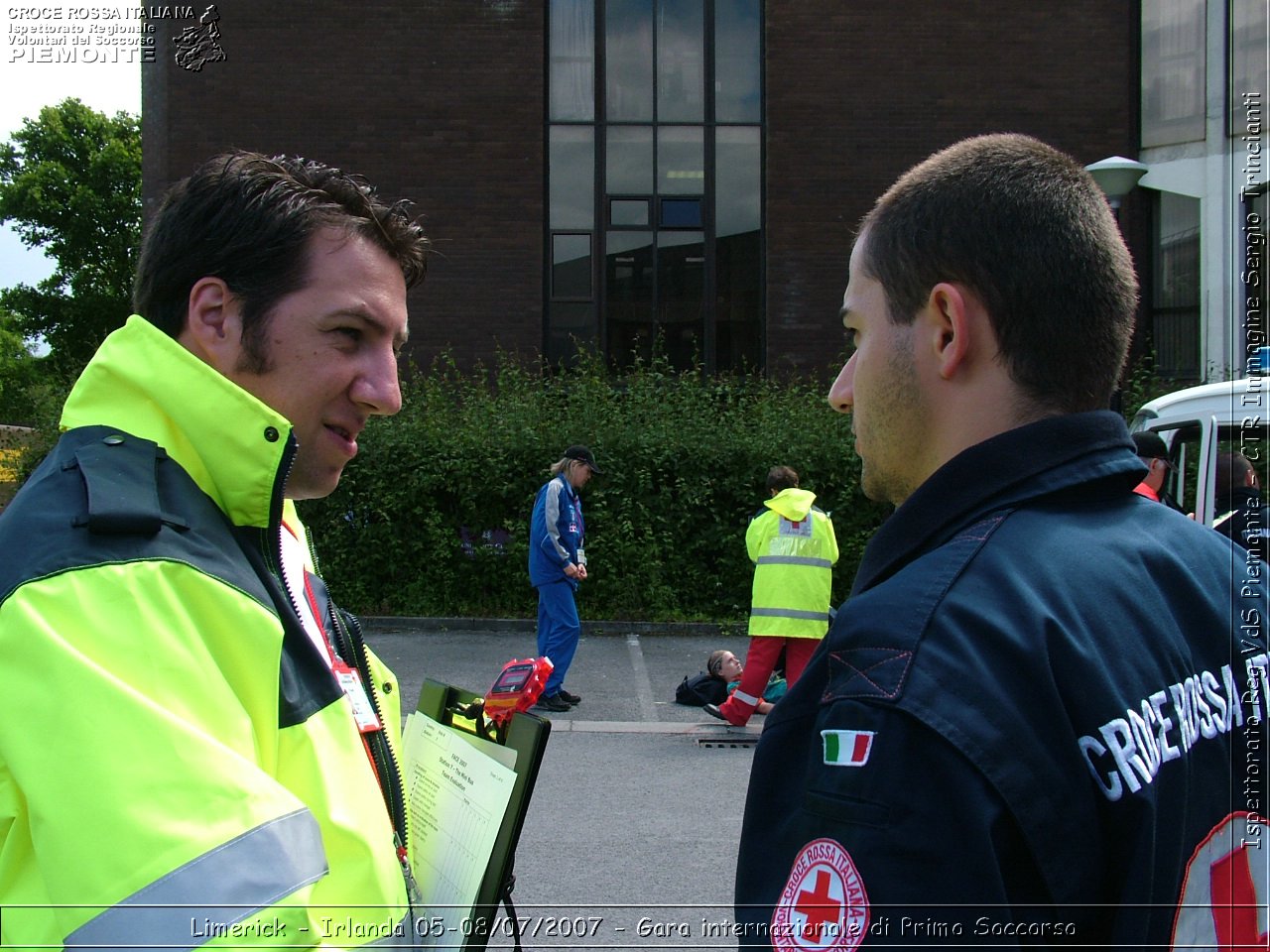 Limerick - Irlanda 05-08/07/2007 - Gara internazionale di Primo Soccorso - FACE First Aid Convention in Europe Ireland - Croce Rossa Italiana - Ispettorato Regionale Volontari del Soccorso Piemonte