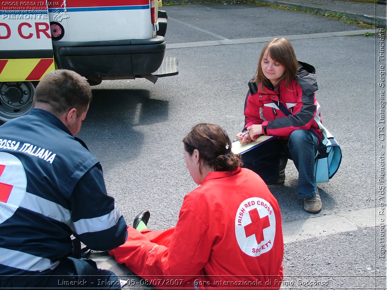 Limerick - Irlanda 05-08/07/2007 - Gara internazionale di Primo Soccorso - FACE First Aid Convention in Europe Ireland - Croce Rossa Italiana - Ispettorato Regionale Volontari del Soccorso Piemonte