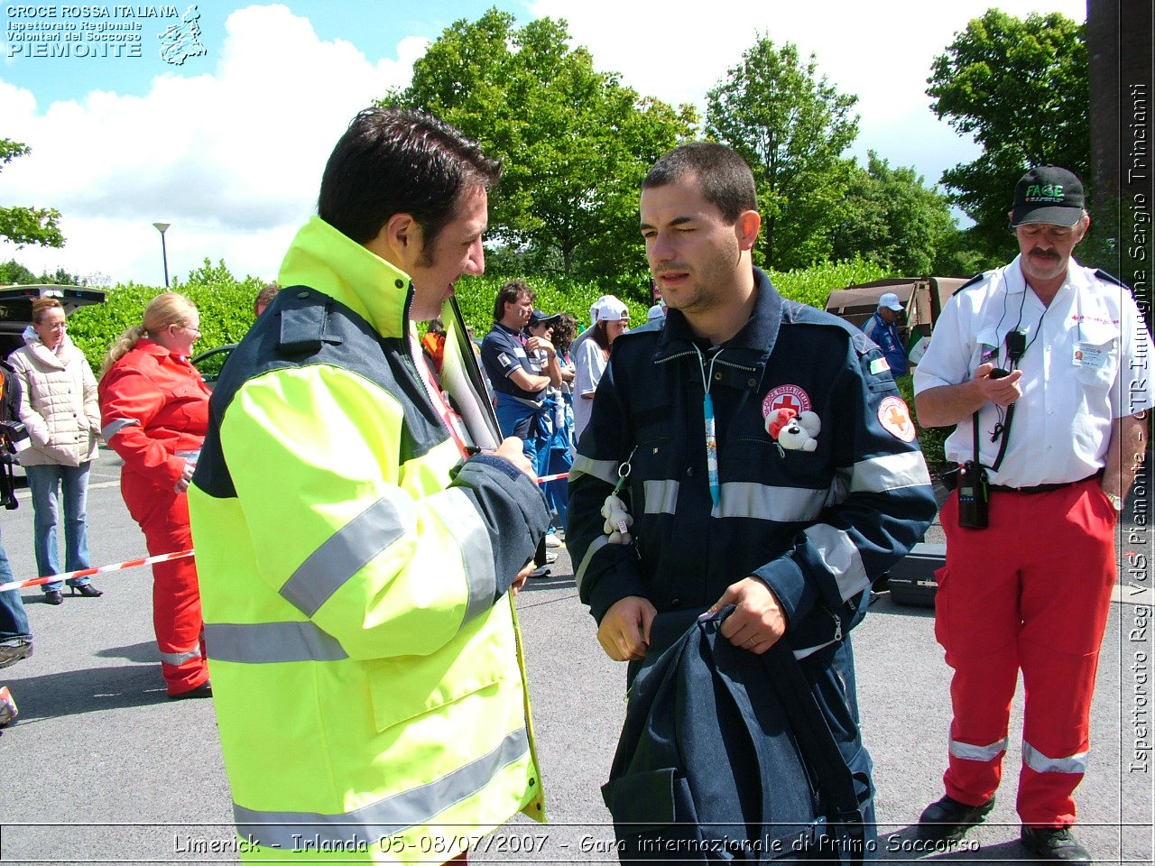 Limerick - Irlanda 05-08/07/2007 - Gara internazionale di Primo Soccorso - FACE First Aid Convention in Europe Ireland - Croce Rossa Italiana - Ispettorato Regionale Volontari del Soccorso Piemonte