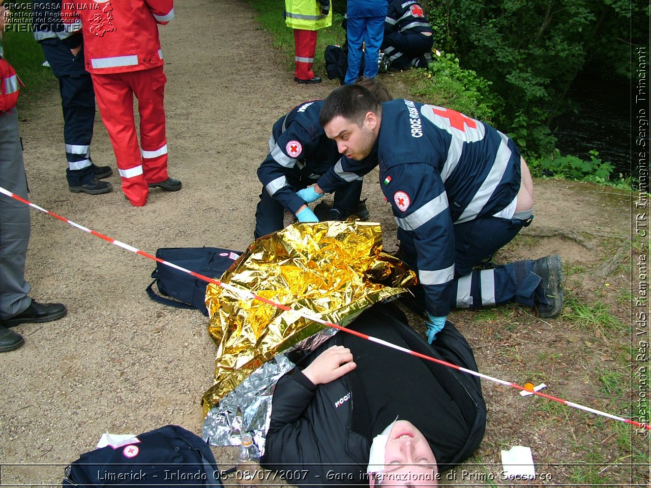 Limerick - Irlanda 05-08/07/2007 - Gara internazionale di Primo Soccorso - FACE First Aid Convention in Europe Ireland - Croce Rossa Italiana - Ispettorato Regionale Volontari del Soccorso Piemonte