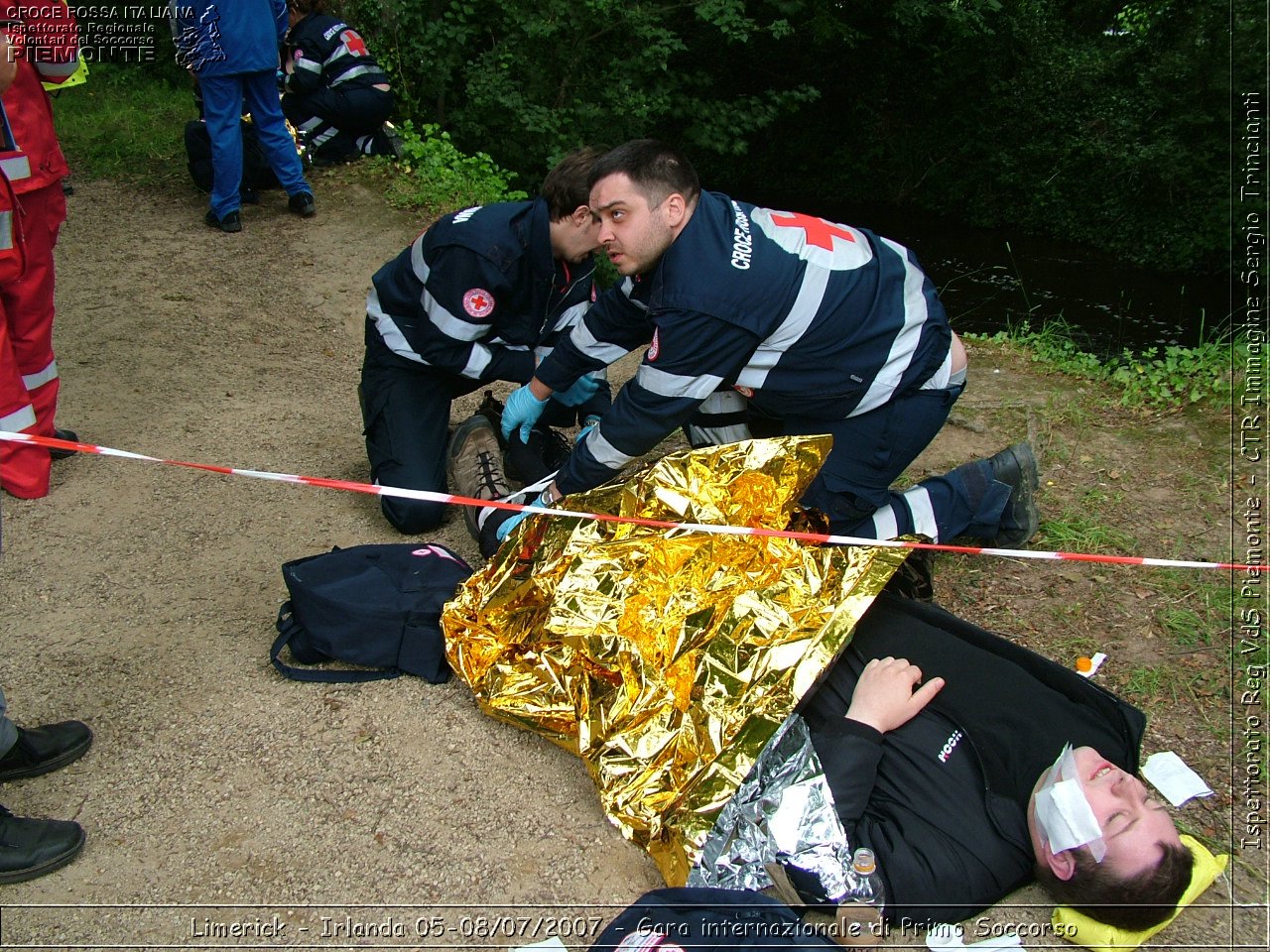 Limerick - Irlanda 05-08/07/2007 - Gara internazionale di Primo Soccorso - FACE First Aid Convention in Europe Ireland - Croce Rossa Italiana - Ispettorato Regionale Volontari del Soccorso Piemonte