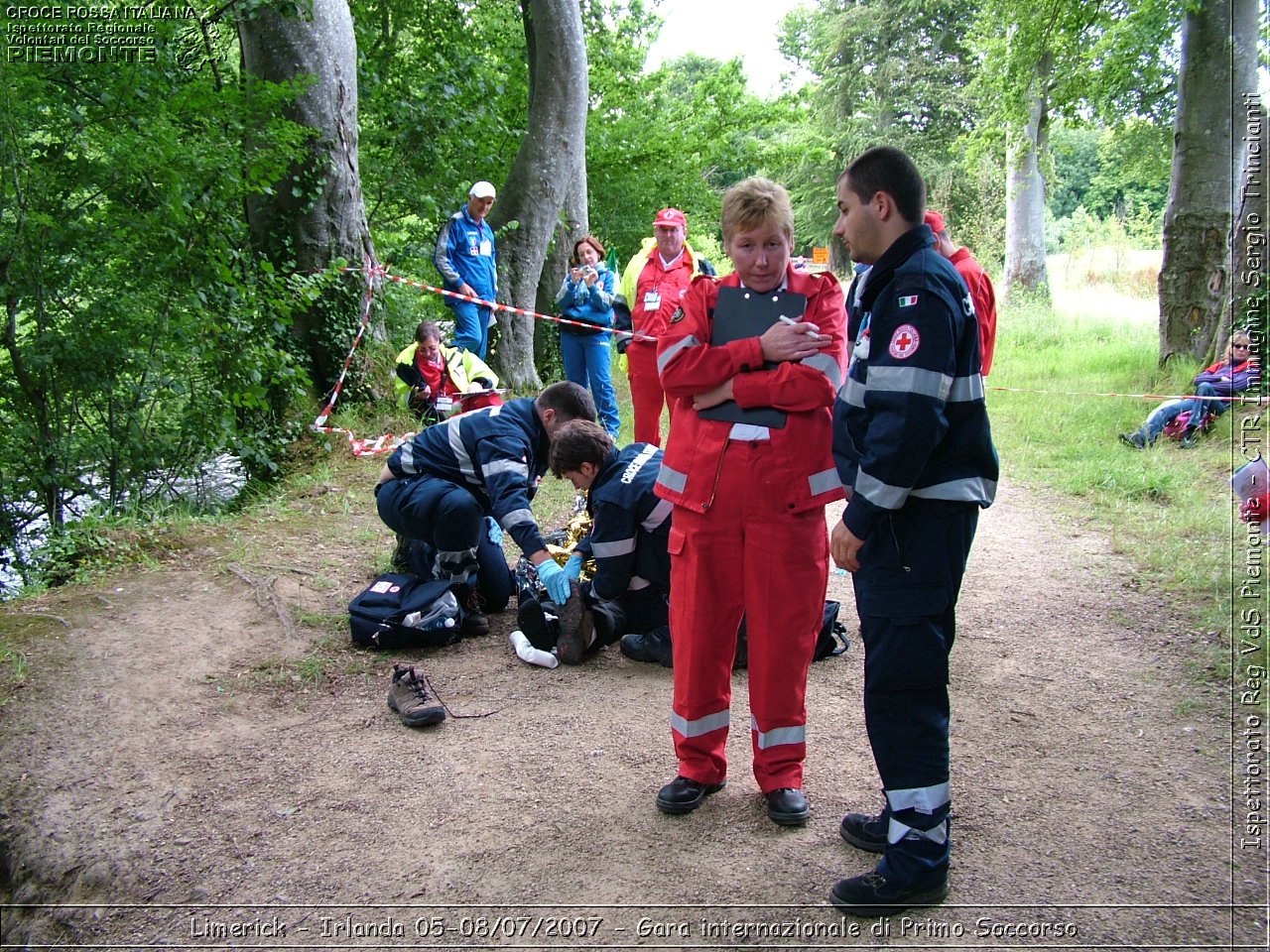 Limerick - Irlanda 05-08/07/2007 - Gara internazionale di Primo Soccorso - FACE First Aid Convention in Europe Ireland - Croce Rossa Italiana - Ispettorato Regionale Volontari del Soccorso Piemonte