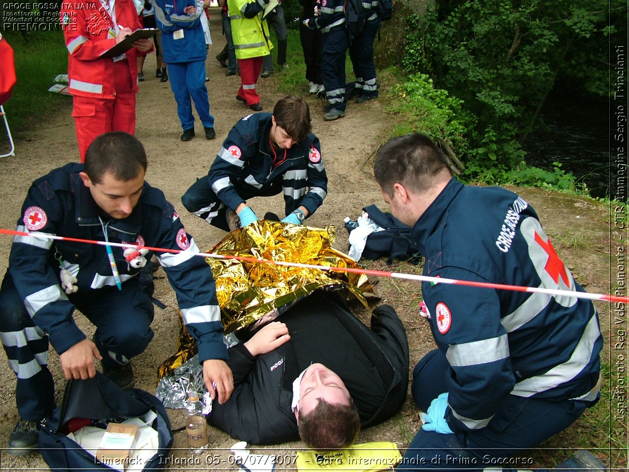 Limerick - Irlanda 05-08/07/2007 - Gara internazionale di Primo Soccorso - FACE First Aid Convention in Europe Ireland - Croce Rossa Italiana - Ispettorato Regionale Volontari del Soccorso Piemonte