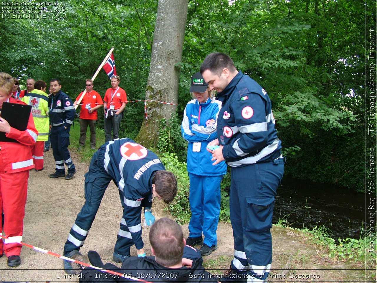 Limerick - Irlanda 05-08/07/2007 - Gara internazionale di Primo Soccorso - FACE First Aid Convention in Europe Ireland - Croce Rossa Italiana - Ispettorato Regionale Volontari del Soccorso Piemonte