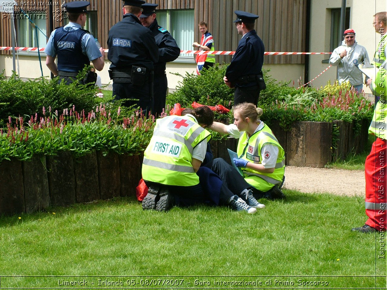 Limerick - Irlanda 05-08/07/2007 - Gara internazionale di Primo Soccorso - FACE First Aid Convention in Europe Ireland - Croce Rossa Italiana - Ispettorato Regionale Volontari del Soccorso Piemonte