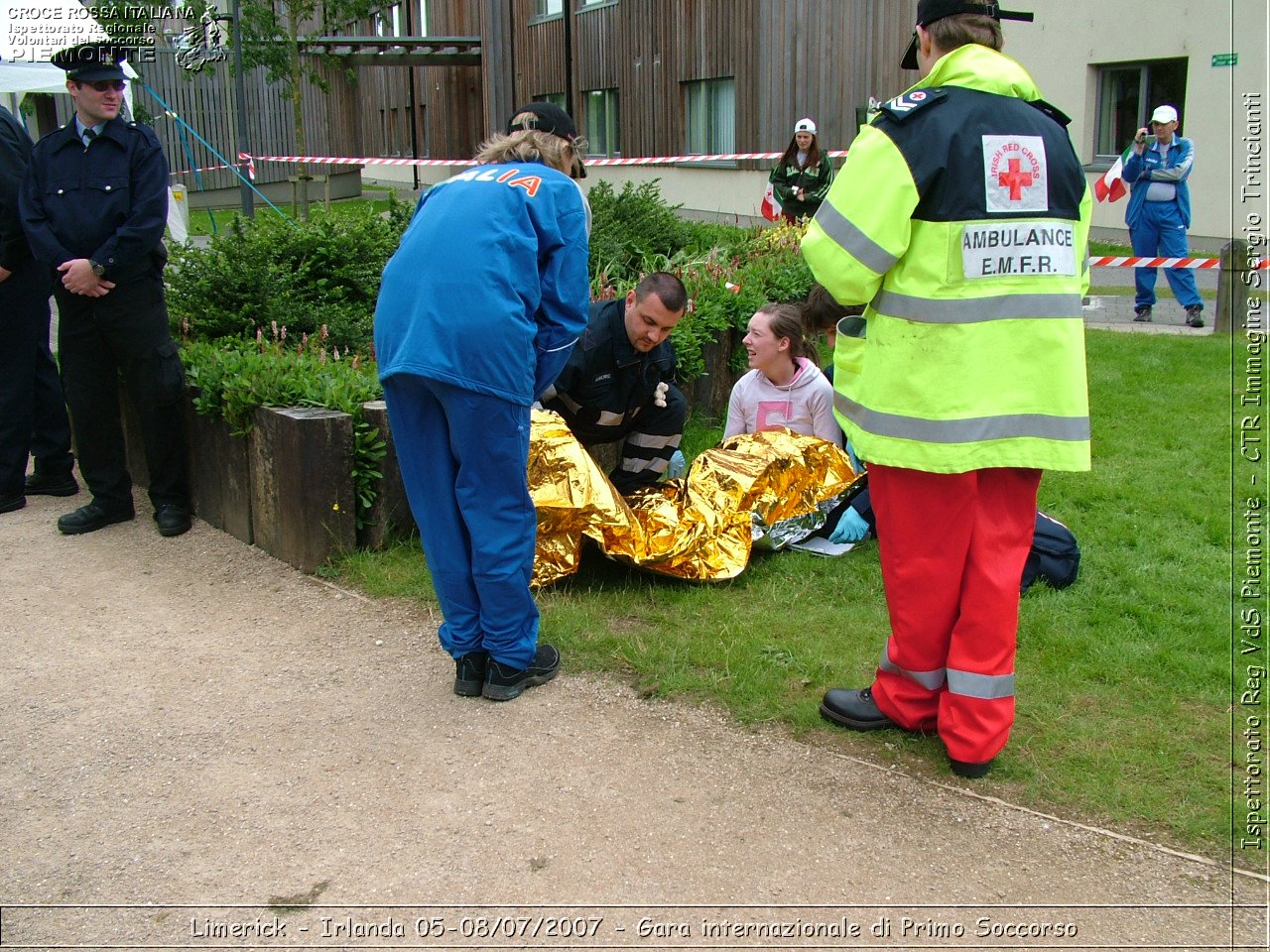 Limerick - Irlanda 05-08/07/2007 - Gara internazionale di Primo Soccorso - FACE First Aid Convention in Europe Ireland - Croce Rossa Italiana - Ispettorato Regionale Volontari del Soccorso Piemonte