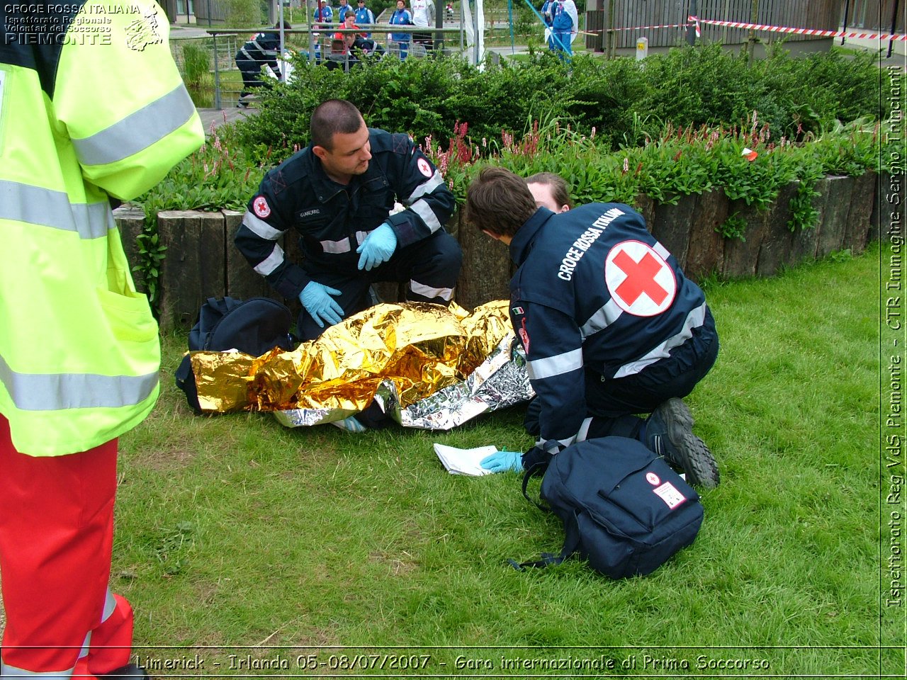 Limerick - Irlanda 05-08/07/2007 - Gara internazionale di Primo Soccorso - FACE First Aid Convention in Europe Ireland - Croce Rossa Italiana - Ispettorato Regionale Volontari del Soccorso Piemonte