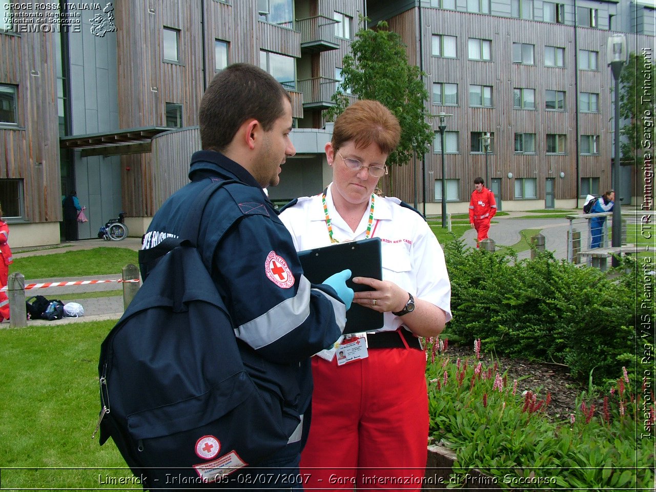 Limerick - Irlanda 05-08/07/2007 - Gara internazionale di Primo Soccorso - FACE First Aid Convention in Europe Ireland - Croce Rossa Italiana - Ispettorato Regionale Volontari del Soccorso Piemonte