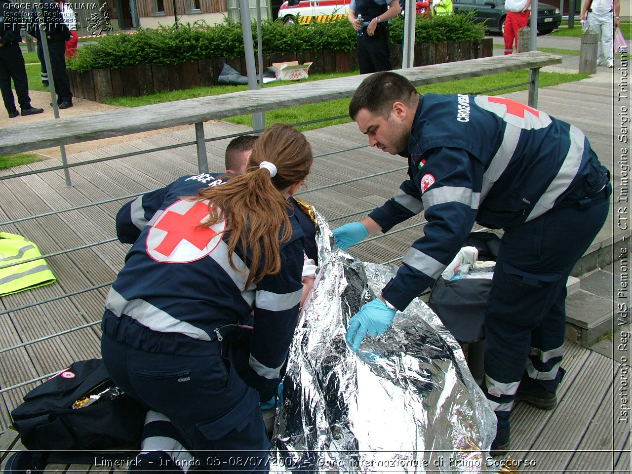 Limerick - Irlanda 05-08/07/2007 - Gara internazionale di Primo Soccorso - FACE First Aid Convention in Europe Ireland - Croce Rossa Italiana - Ispettorato Regionale Volontari del Soccorso Piemonte