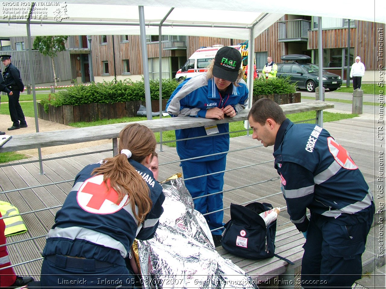 Limerick - Irlanda 05-08/07/2007 - Gara internazionale di Primo Soccorso - FACE First Aid Convention in Europe Ireland - Croce Rossa Italiana - Ispettorato Regionale Volontari del Soccorso Piemonte