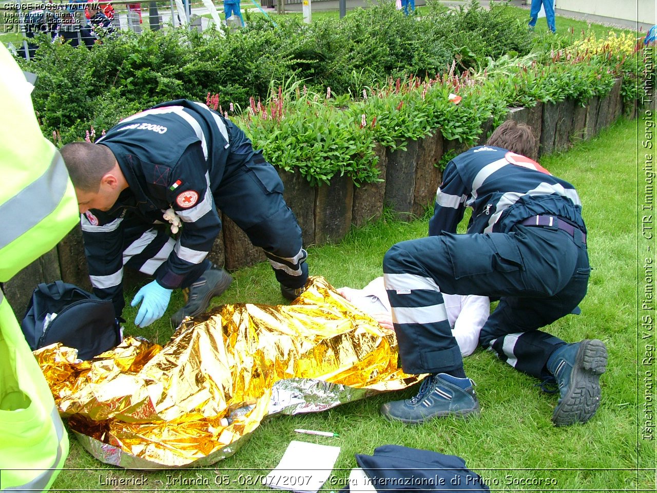 Limerick - Irlanda 05-08/07/2007 - Gara internazionale di Primo Soccorso - FACE First Aid Convention in Europe Ireland - Croce Rossa Italiana - Ispettorato Regionale Volontari del Soccorso Piemonte