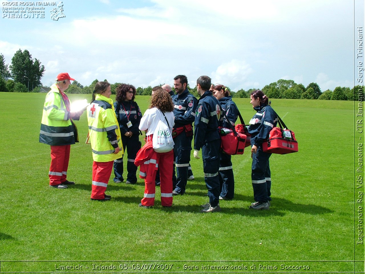 Limerick - Irlanda 05-08/07/2007 - Gara internazionale di Primo Soccorso - FACE First Aid Convention in Europe Ireland - Croce Rossa Italiana - Ispettorato Regionale Volontari del Soccorso Piemonte