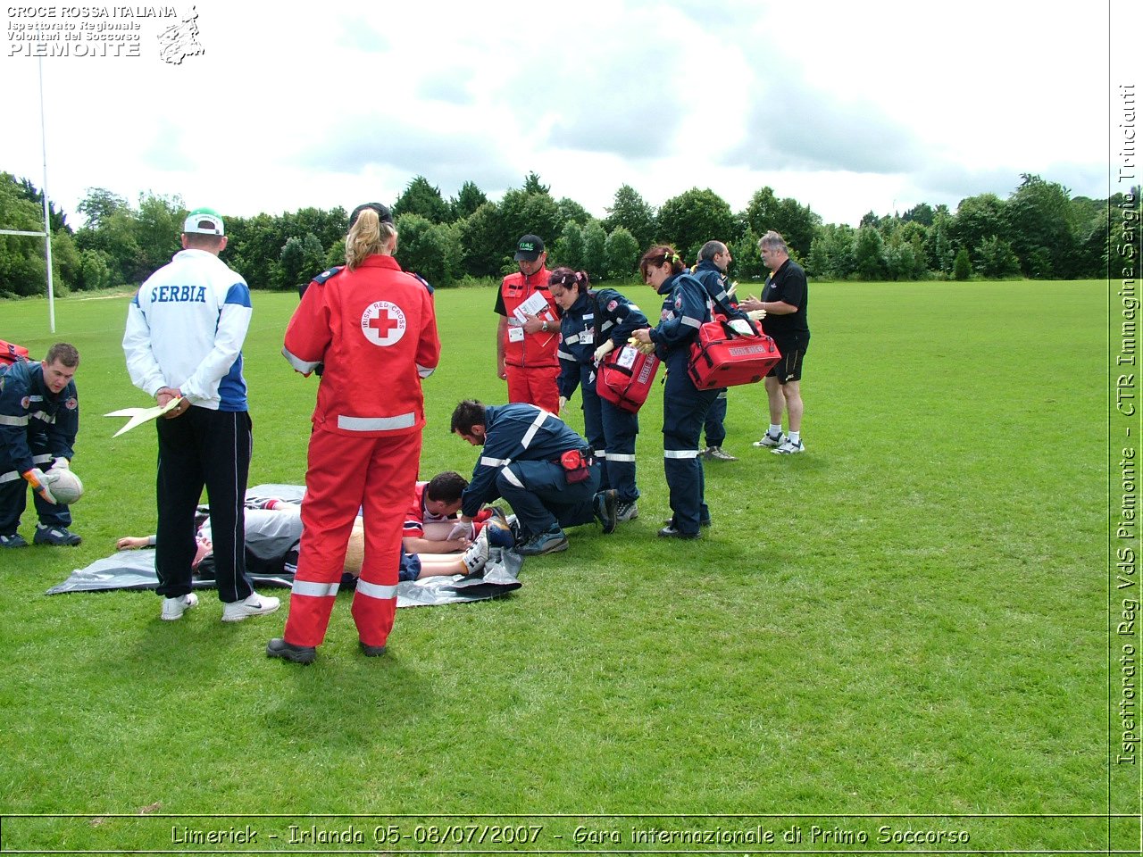 Limerick - Irlanda 05-08/07/2007 - Gara internazionale di Primo Soccorso - FACE First Aid Convention in Europe Ireland - Croce Rossa Italiana - Ispettorato Regionale Volontari del Soccorso Piemonte