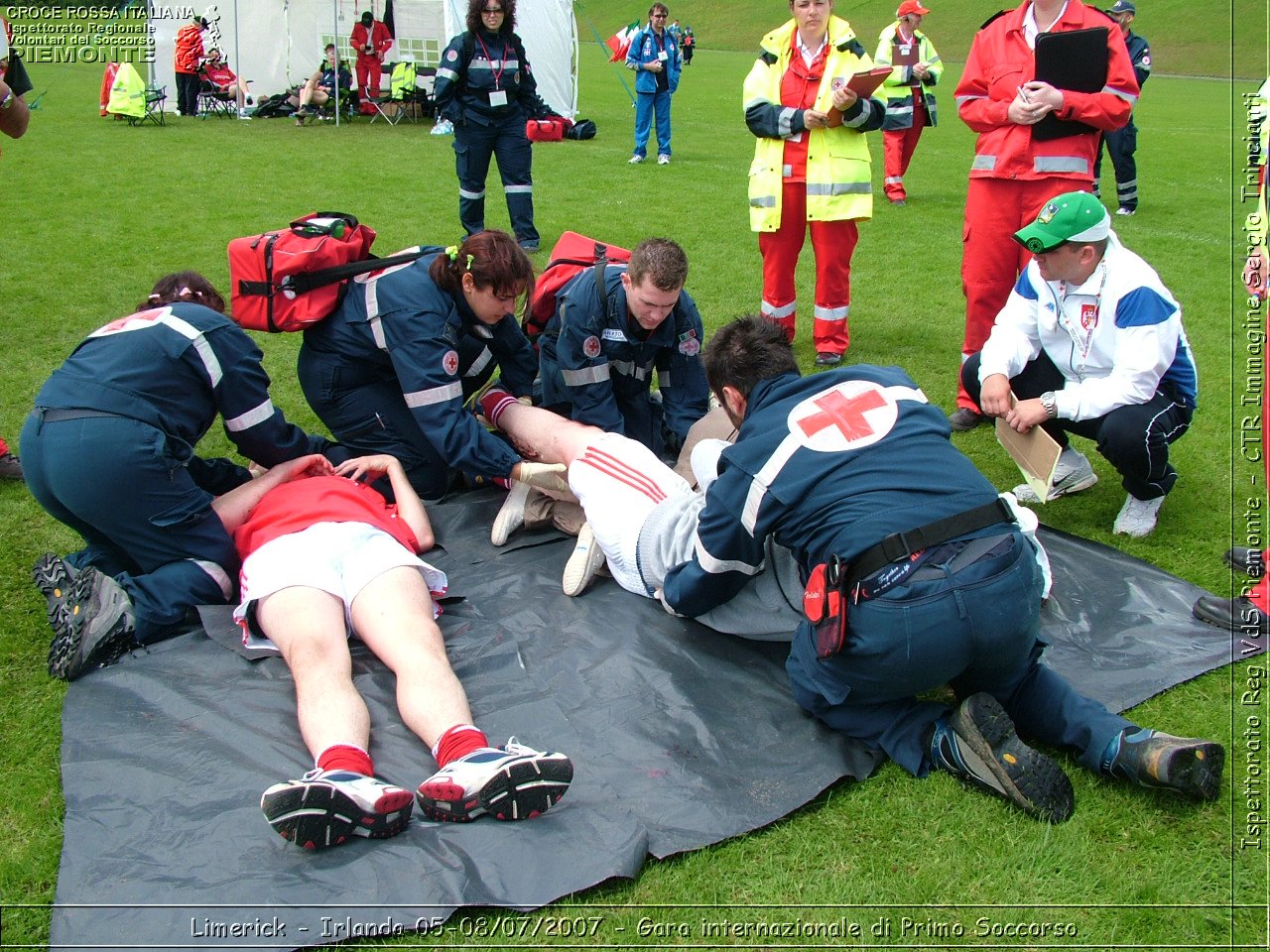 Limerick - Irlanda 05-08/07/2007 - Gara internazionale di Primo Soccorso - FACE First Aid Convention in Europe Ireland - Croce Rossa Italiana - Ispettorato Regionale Volontari del Soccorso Piemonte