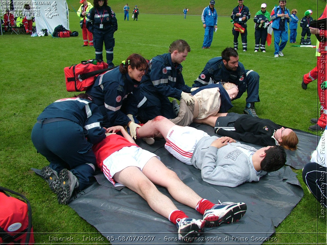 Limerick - Irlanda 05-08/07/2007 - Gara internazionale di Primo Soccorso - FACE First Aid Convention in Europe Ireland - Croce Rossa Italiana - Ispettorato Regionale Volontari del Soccorso Piemonte