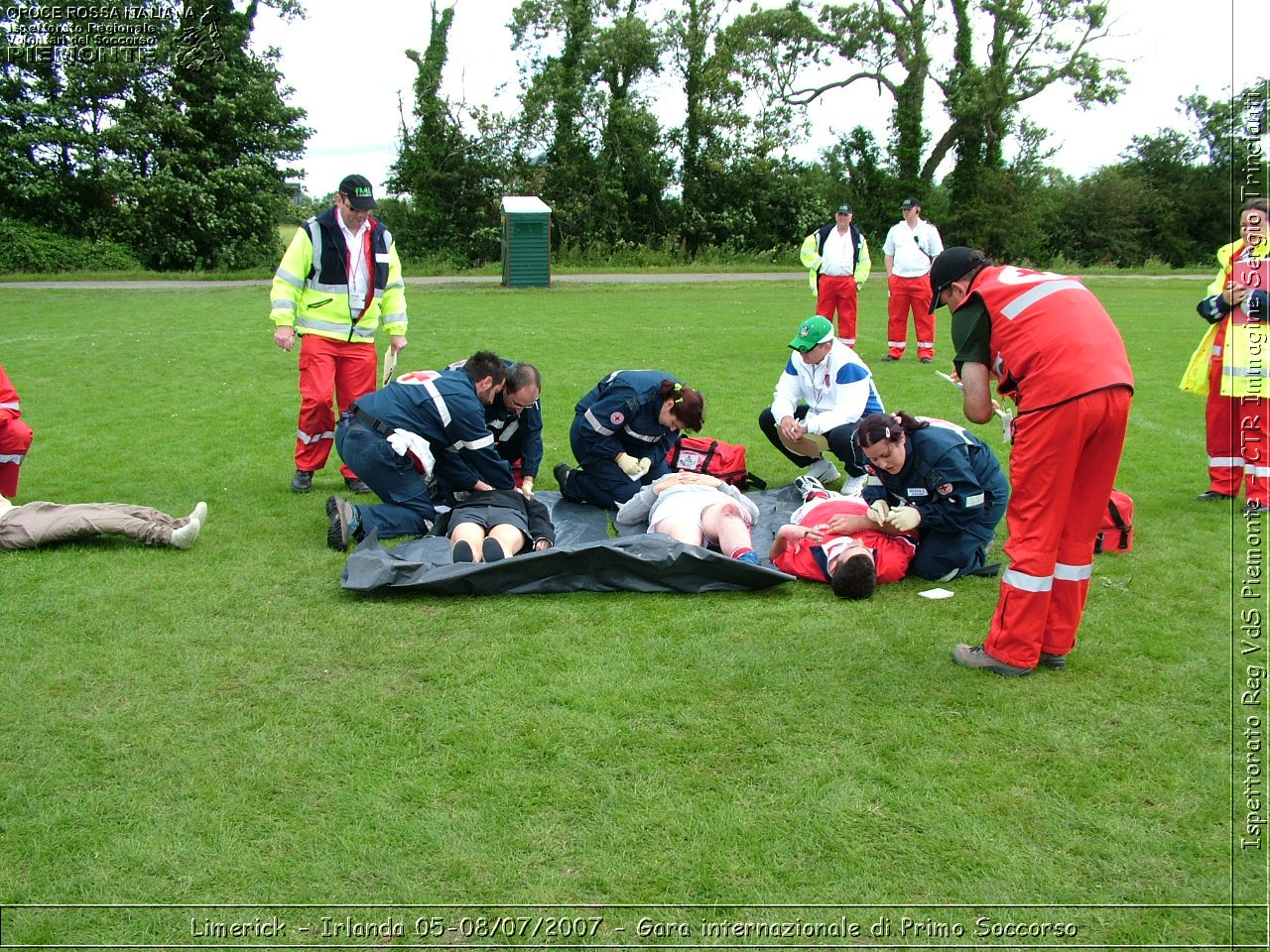 Limerick - Irlanda 05-08/07/2007 - Gara internazionale di Primo Soccorso - FACE First Aid Convention in Europe Ireland - Croce Rossa Italiana - Ispettorato Regionale Volontari del Soccorso Piemonte