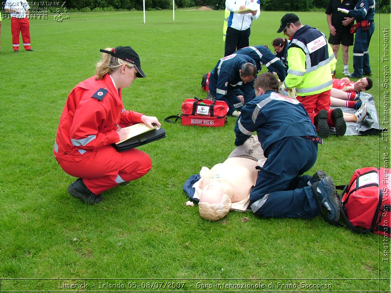 Limerick - Irlanda 05-08/07/2007 - Gara internazionale di Primo Soccorso - FACE First Aid Convention in Europe Ireland - Croce Rossa Italiana - Ispettorato Regionale Volontari del Soccorso Piemonte