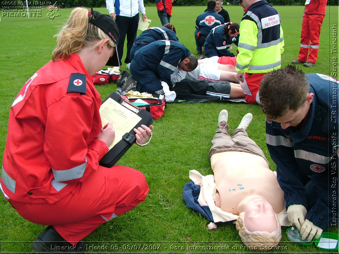 Limerick - Irlanda 05-08/07/2007 - Gara internazionale di Primo Soccorso - FACE First Aid Convention in Europe Ireland - Croce Rossa Italiana - Ispettorato Regionale Volontari del Soccorso Piemonte