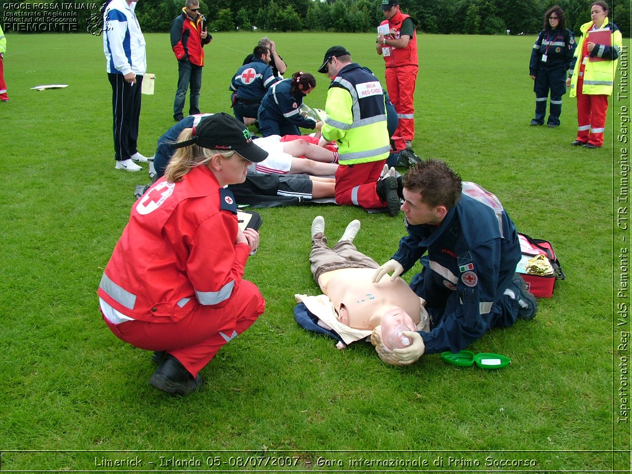 Limerick - Irlanda 05-08/07/2007 - Gara internazionale di Primo Soccorso - FACE First Aid Convention in Europe Ireland - Croce Rossa Italiana - Ispettorato Regionale Volontari del Soccorso Piemonte