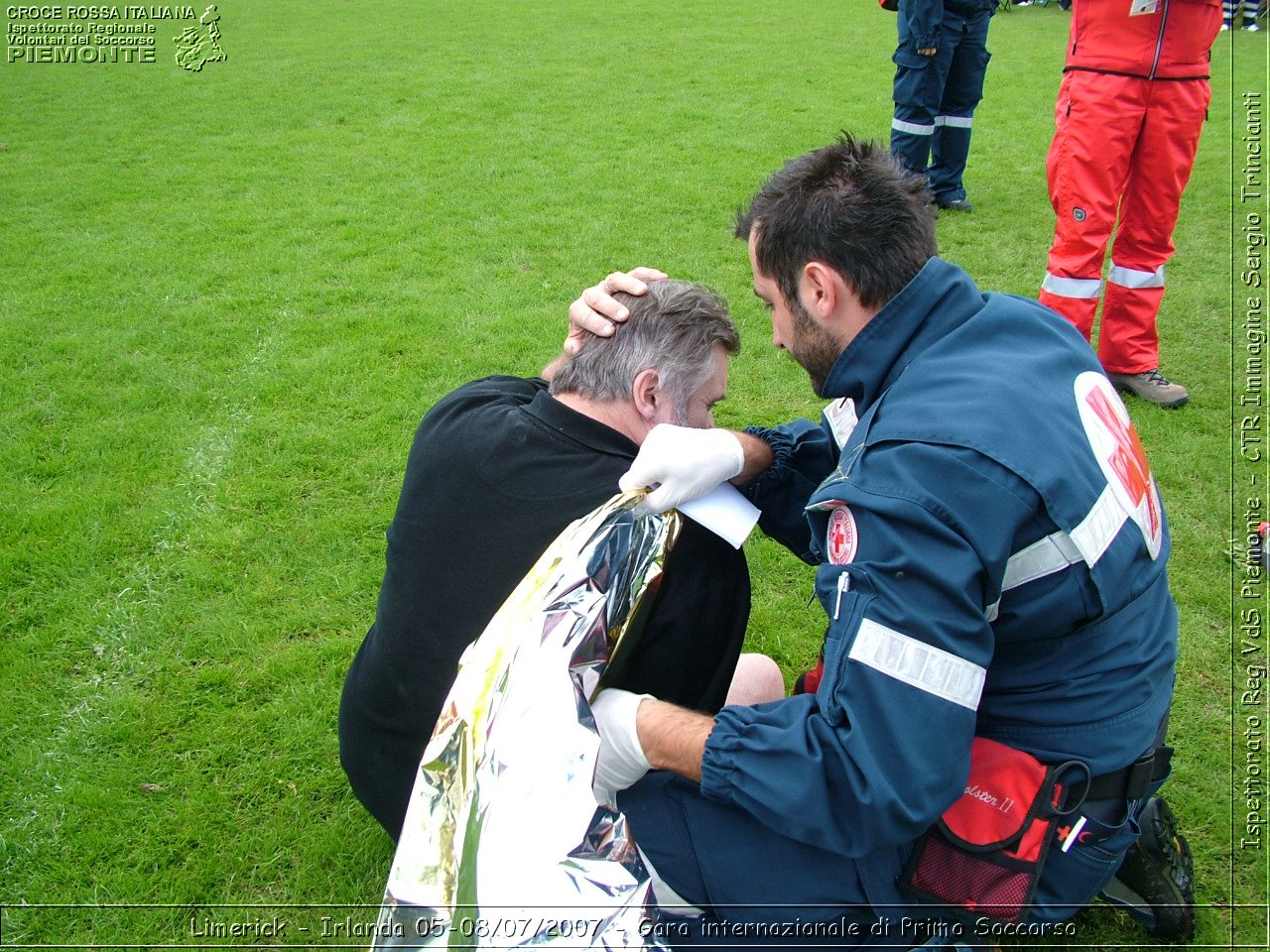 Limerick - Irlanda 05-08/07/2007 - Gara internazionale di Primo Soccorso - FACE First Aid Convention in Europe Ireland - Croce Rossa Italiana - Ispettorato Regionale Volontari del Soccorso Piemonte