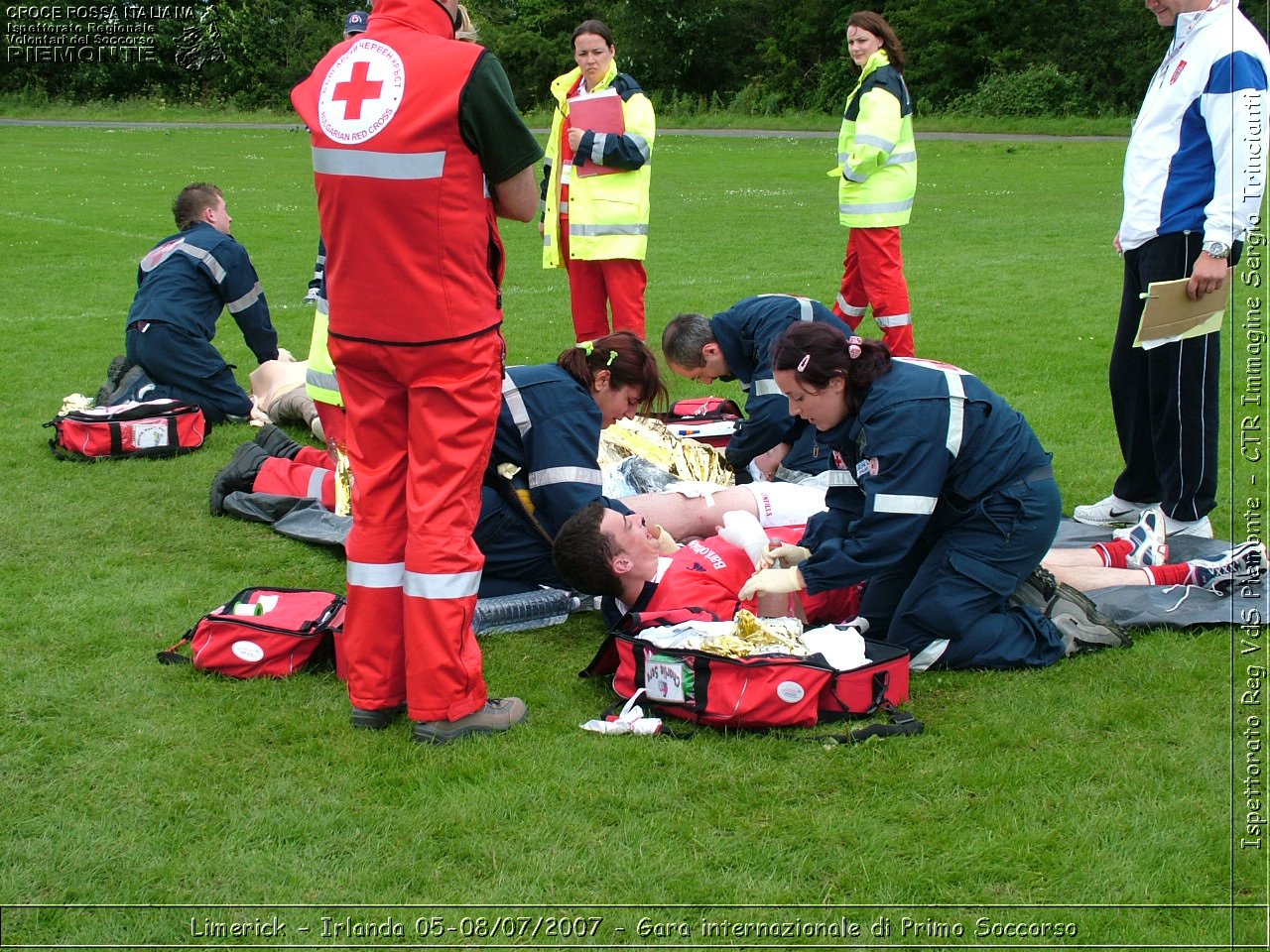 Limerick - Irlanda 05-08/07/2007 - Gara internazionale di Primo Soccorso - FACE First Aid Convention in Europe Ireland - Croce Rossa Italiana - Ispettorato Regionale Volontari del Soccorso Piemonte