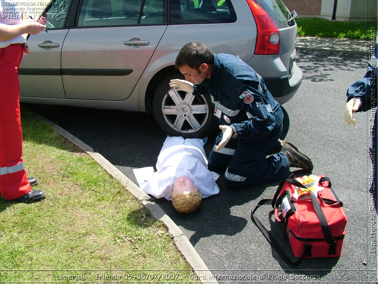 Limerick - Irlanda 05-08/07/2007 - Gara internazionale di Primo Soccorso - FACE First Aid Convention in Europe Ireland - Croce Rossa Italiana - Ispettorato Regionale Volontari del Soccorso Piemonte