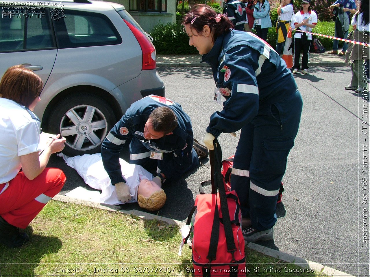 Limerick - Irlanda 05-08/07/2007 - Gara internazionale di Primo Soccorso - FACE First Aid Convention in Europe Ireland - Croce Rossa Italiana - Ispettorato Regionale Volontari del Soccorso Piemonte