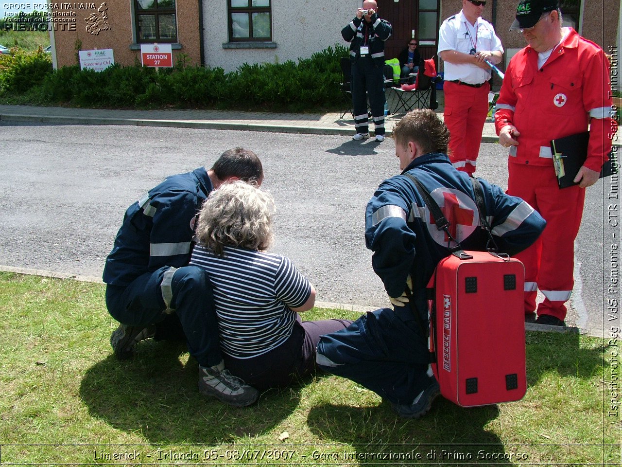 Limerick - Irlanda 05-08/07/2007 - Gara internazionale di Primo Soccorso - FACE First Aid Convention in Europe Ireland - Croce Rossa Italiana - Ispettorato Regionale Volontari del Soccorso Piemonte