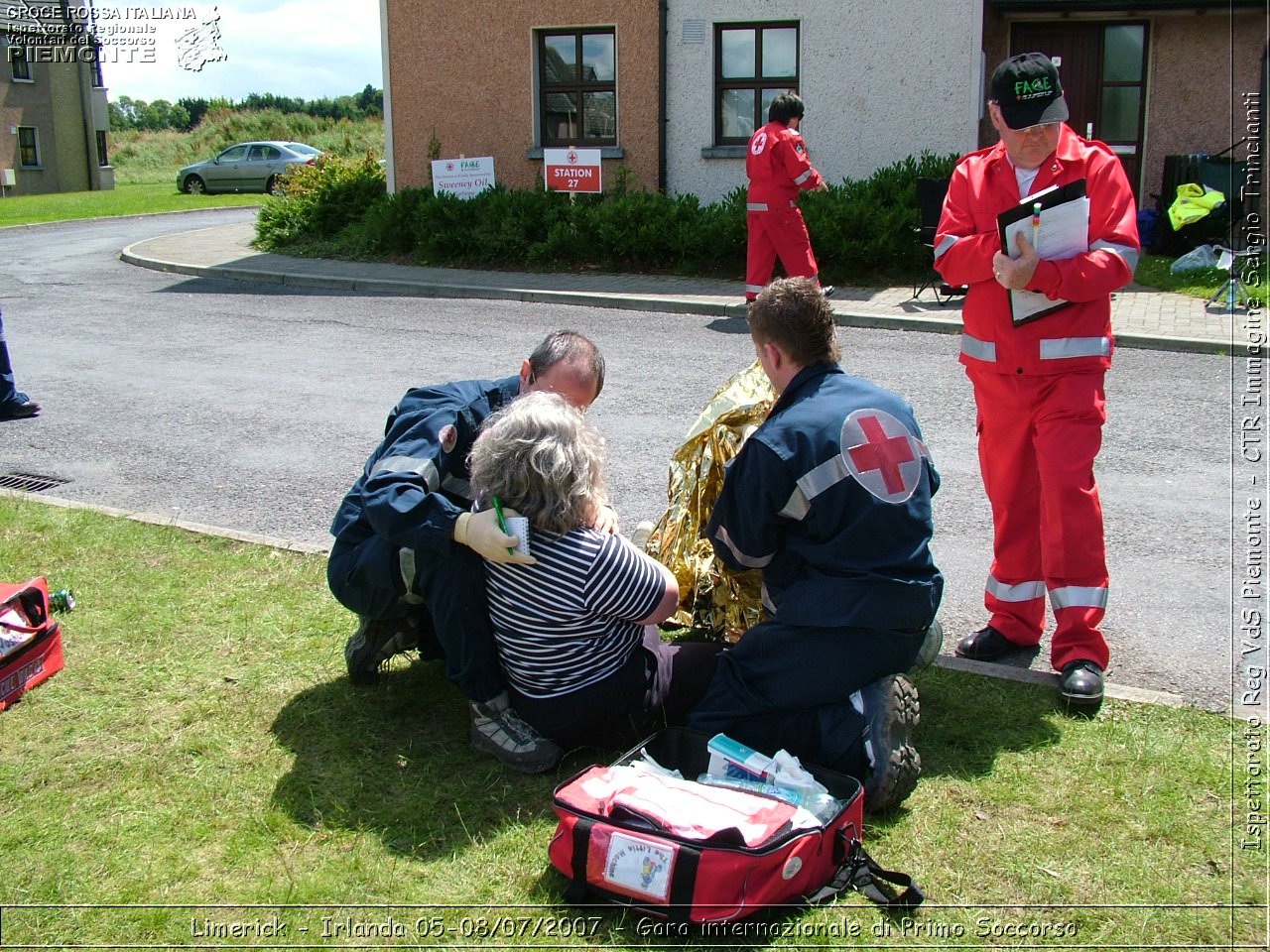 Limerick - Irlanda 05-08/07/2007 - Gara internazionale di Primo Soccorso - FACE First Aid Convention in Europe Ireland - Croce Rossa Italiana - Ispettorato Regionale Volontari del Soccorso Piemonte