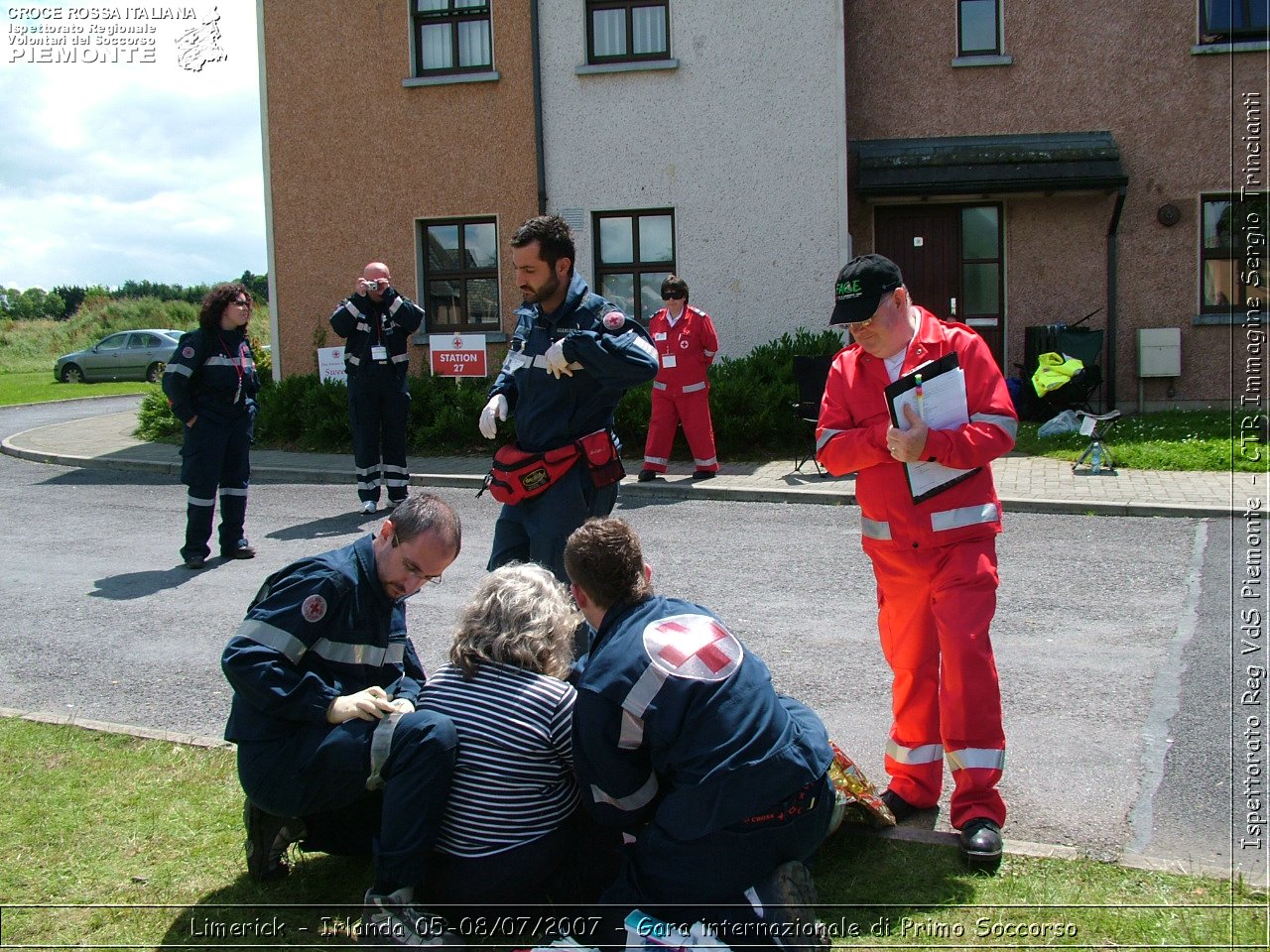 Limerick - Irlanda 05-08/07/2007 - Gara internazionale di Primo Soccorso - FACE First Aid Convention in Europe Ireland - Croce Rossa Italiana - Ispettorato Regionale Volontari del Soccorso Piemonte