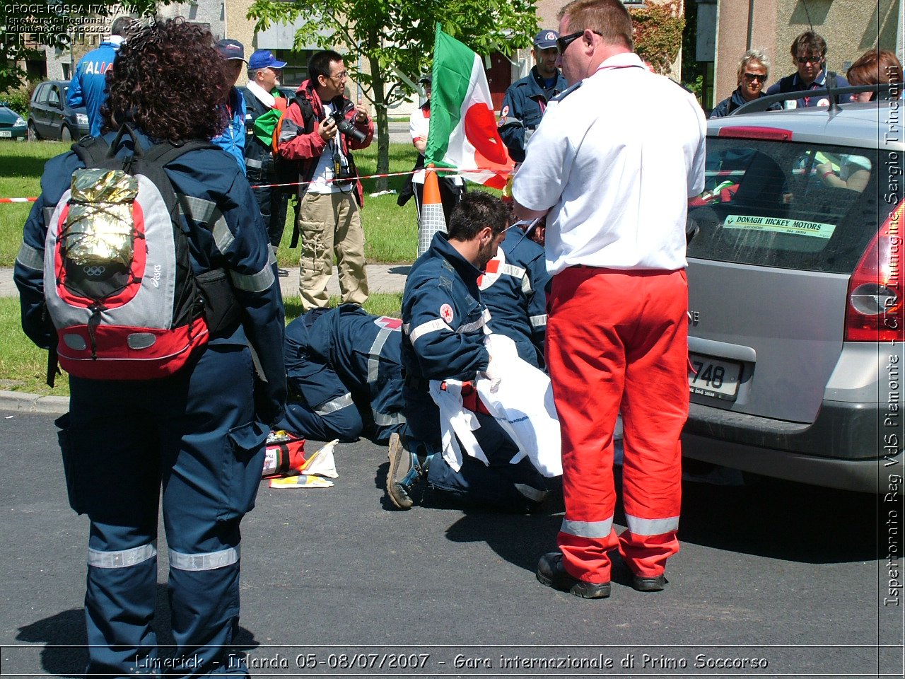 Limerick - Irlanda 05-08/07/2007 - Gara internazionale di Primo Soccorso - FACE First Aid Convention in Europe Ireland - Croce Rossa Italiana - Ispettorato Regionale Volontari del Soccorso Piemonte