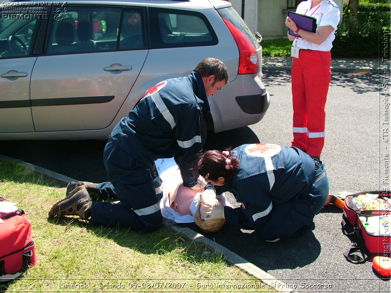 Limerick - Irlanda 05-08/07/2007 - Gara internazionale di Primo Soccorso - FACE First Aid Convention in Europe Ireland - Croce Rossa Italiana - Ispettorato Regionale Volontari del Soccorso Piemonte