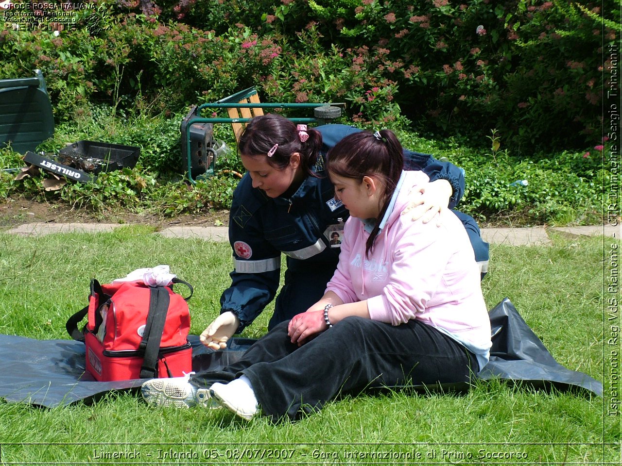 Limerick - Irlanda 05-08/07/2007 - Gara internazionale di Primo Soccorso - FACE First Aid Convention in Europe Ireland - Croce Rossa Italiana - Ispettorato Regionale Volontari del Soccorso Piemonte