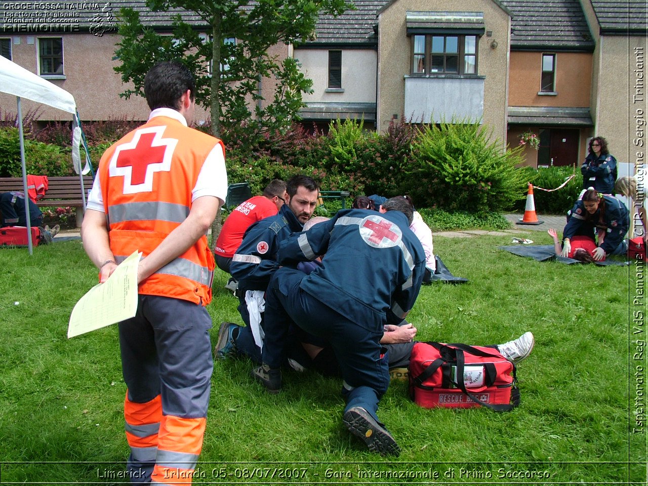 Limerick - Irlanda 05-08/07/2007 - Gara internazionale di Primo Soccorso - FACE First Aid Convention in Europe Ireland - Croce Rossa Italiana - Ispettorato Regionale Volontari del Soccorso Piemonte