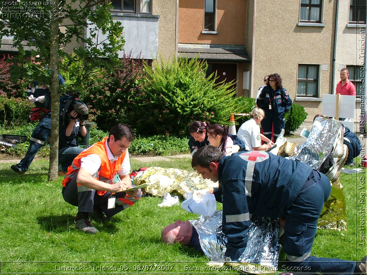 Limerick - Irlanda 05-08/07/2007 - Gara internazionale di Primo Soccorso - FACE First Aid Convention in Europe Ireland - Croce Rossa Italiana - Ispettorato Regionale Volontari del Soccorso Piemonte