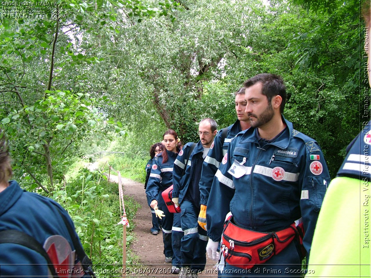 Limerick - Irlanda 05-08/07/2007 - Gara internazionale di Primo Soccorso - FACE First Aid Convention in Europe Ireland - Croce Rossa Italiana - Ispettorato Regionale Volontari del Soccorso Piemonte