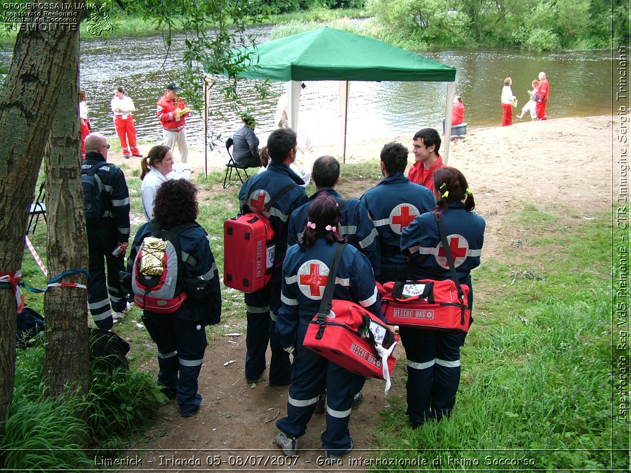 Limerick - Irlanda 05-08/07/2007 - Gara internazionale di Primo Soccorso - FACE First Aid Convention in Europe Ireland - Croce Rossa Italiana - Ispettorato Regionale Volontari del Soccorso Piemonte