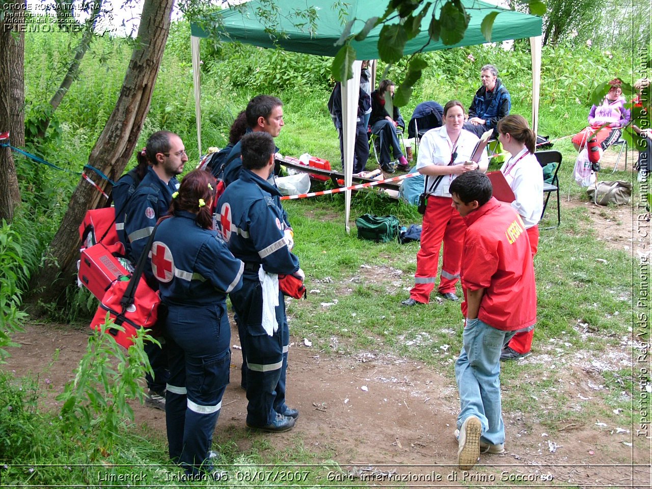 Limerick - Irlanda 05-08/07/2007 - Gara internazionale di Primo Soccorso - FACE First Aid Convention in Europe Ireland - Croce Rossa Italiana - Ispettorato Regionale Volontari del Soccorso Piemonte