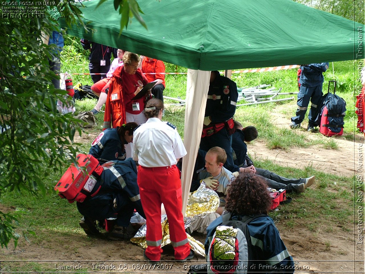 Limerick - Irlanda 05-08/07/2007 - Gara internazionale di Primo Soccorso - FACE First Aid Convention in Europe Ireland - Croce Rossa Italiana - Ispettorato Regionale Volontari del Soccorso Piemonte