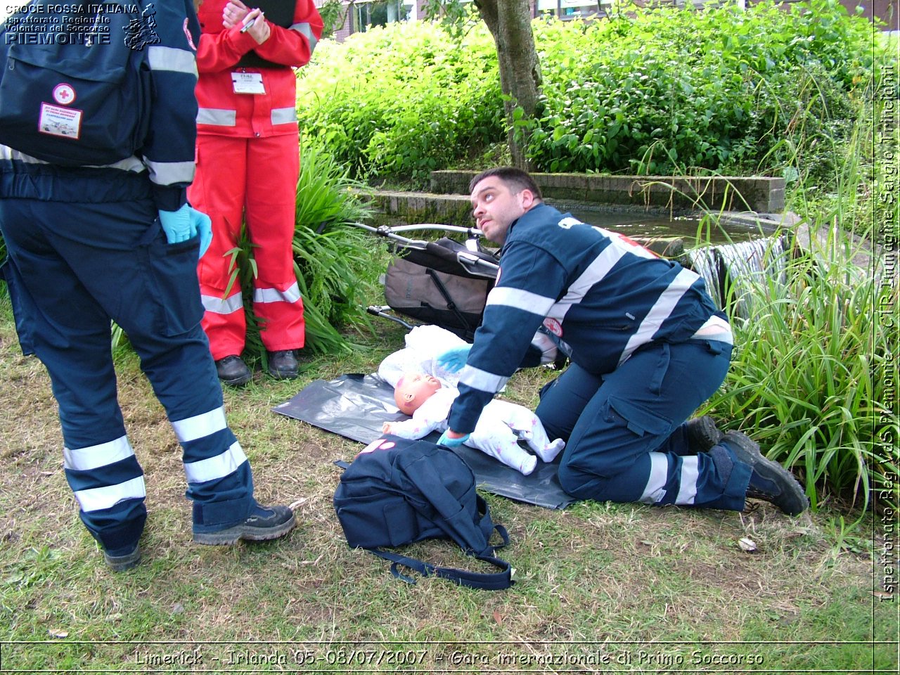 Limerick - Irlanda 05-08/07/2007 - Gara internazionale di Primo Soccorso - FACE First Aid Convention in Europe Ireland - Croce Rossa Italiana - Ispettorato Regionale Volontari del Soccorso Piemonte