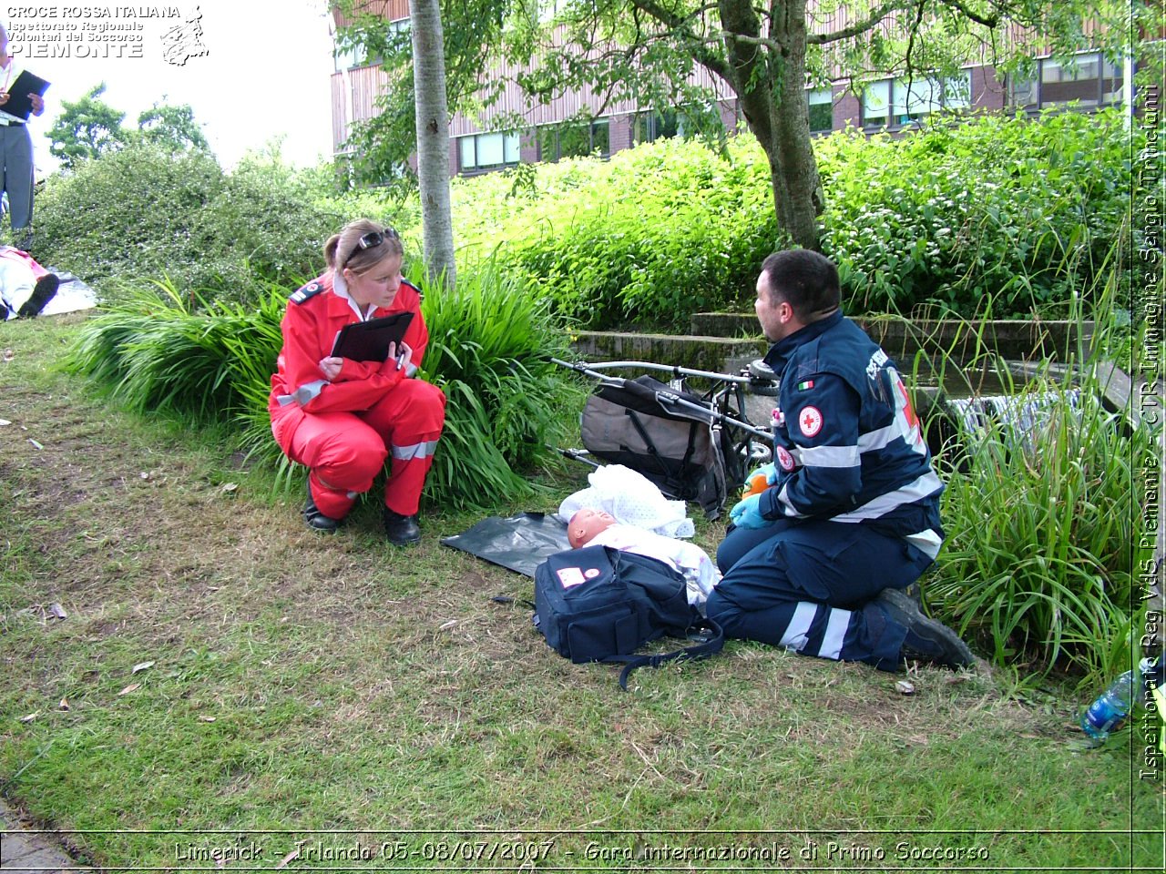 Limerick - Irlanda 05-08/07/2007 - Gara internazionale di Primo Soccorso - FACE First Aid Convention in Europe Ireland - Croce Rossa Italiana - Ispettorato Regionale Volontari del Soccorso Piemonte