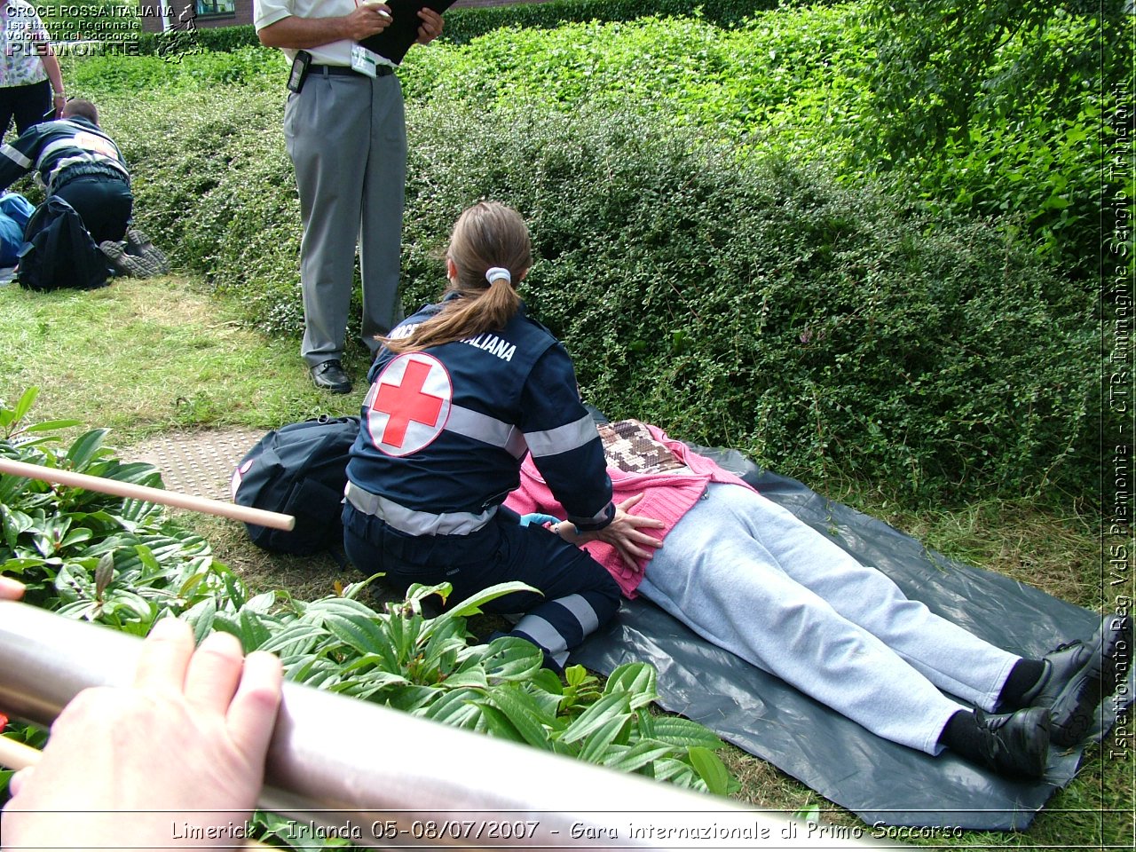 Limerick - Irlanda 05-08/07/2007 - Gara internazionale di Primo Soccorso - FACE First Aid Convention in Europe Ireland - Croce Rossa Italiana - Ispettorato Regionale Volontari del Soccorso Piemonte