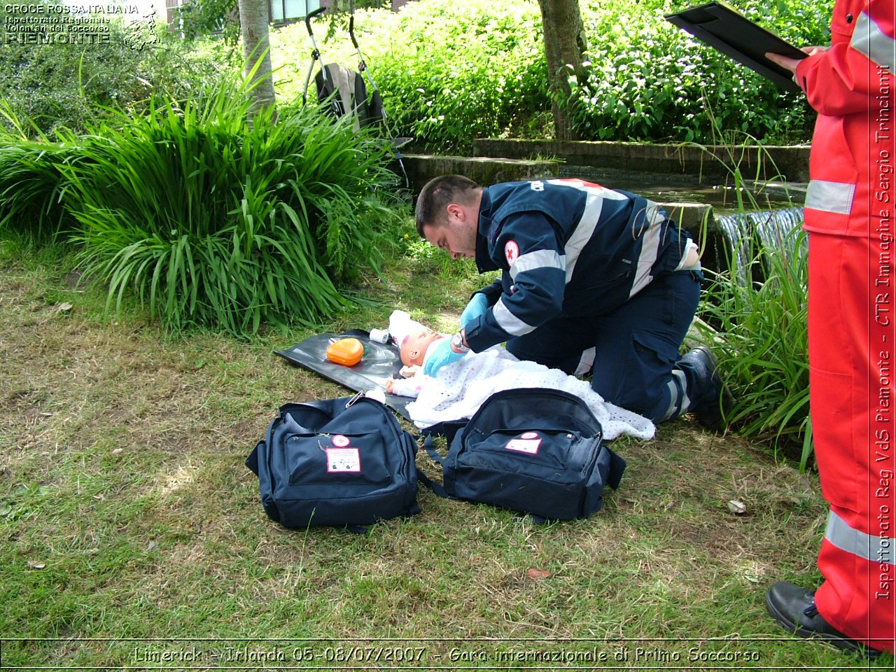 Limerick - Irlanda 05-08/07/2007 - Gara internazionale di Primo Soccorso - FACE First Aid Convention in Europe Ireland - Croce Rossa Italiana - Ispettorato Regionale Volontari del Soccorso Piemonte