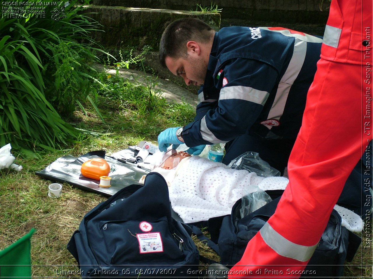 Limerick - Irlanda 05-08/07/2007 - Gara internazionale di Primo Soccorso - FACE First Aid Convention in Europe Ireland - Croce Rossa Italiana - Ispettorato Regionale Volontari del Soccorso Piemonte